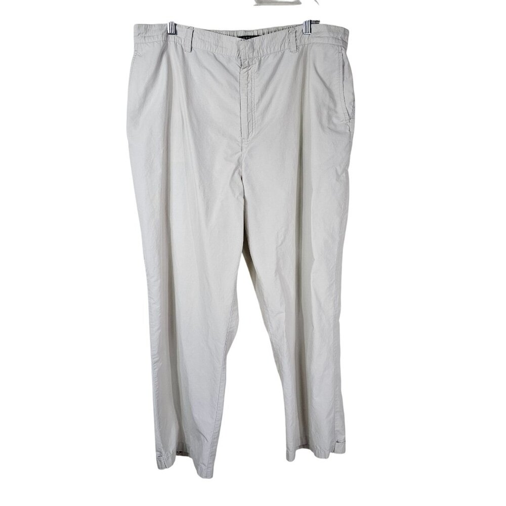 Lauren Ralph Lauren Rip Stop Pants 18W Elastic Waist Beige Relaxed Hiking Casual